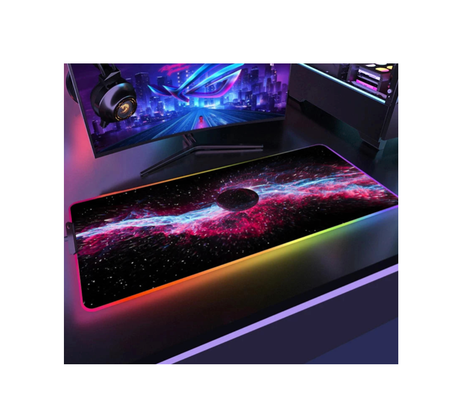Space Large RGB LES Gaming Mouse Pad