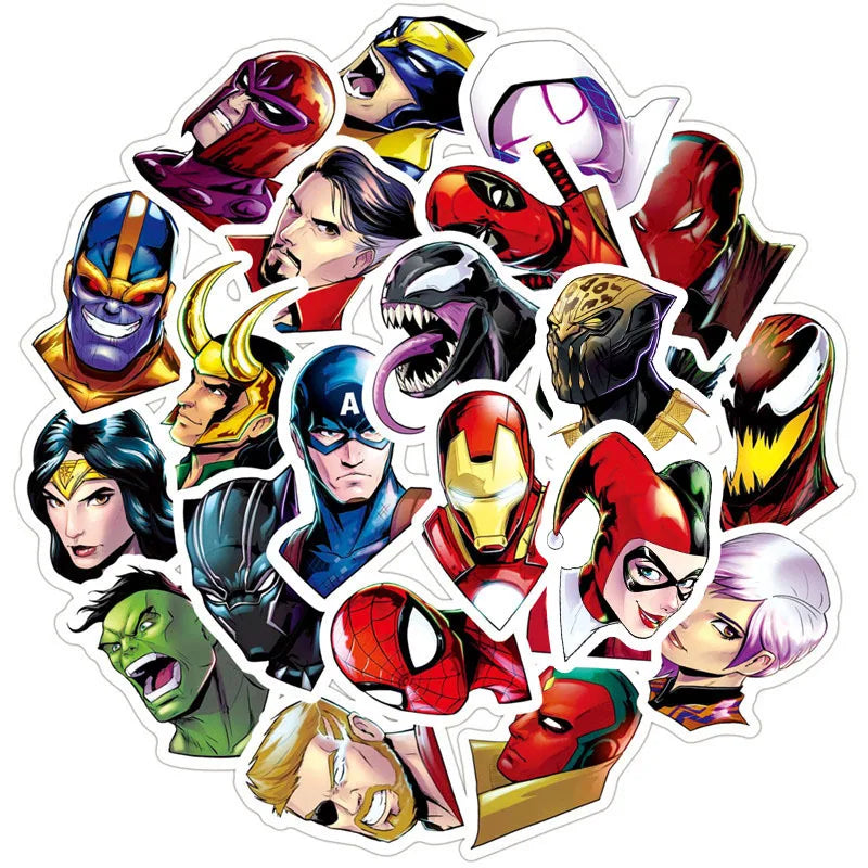 50PCS Anime Super Hero Stickers