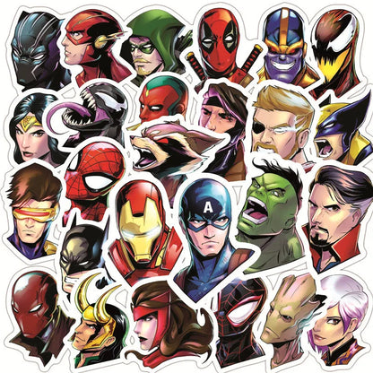 50PCS Anime Super Hero Stickers