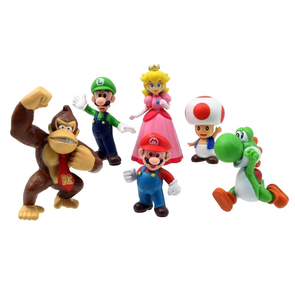 6-18pcs Super Mario Bros  Action Figures