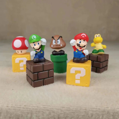 5pcs/set Marios Action Figures