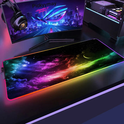 Space Large RGB  LES Gaming Mouse Pad