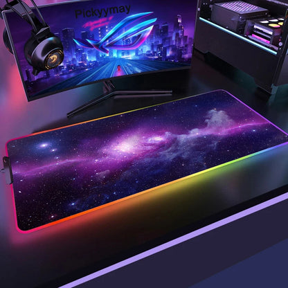 Space Large RGB  LES Gaming Mouse Pad