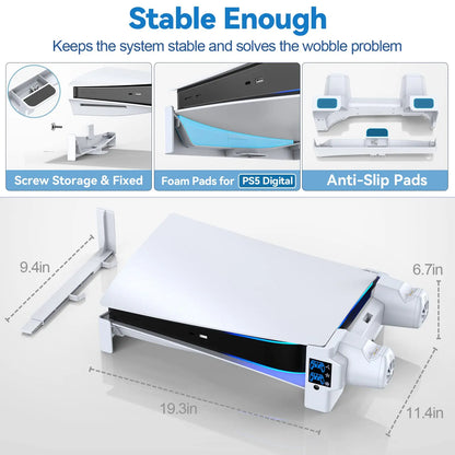 PS5 Horizontal Double fan Cooling Stand