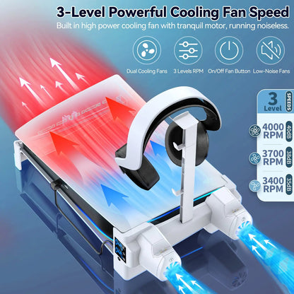 PS5 Horizontal Double fan Cooling Stand