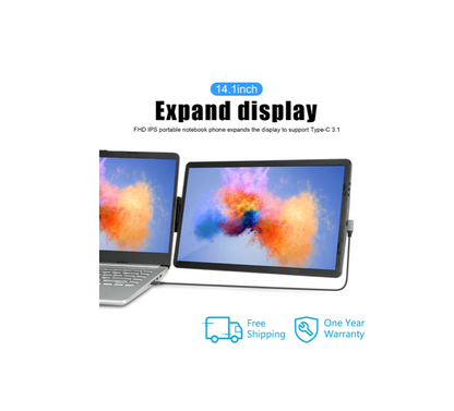 14.6 Inch LCD Laptop Monitor Foldable Screen