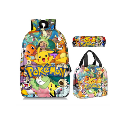 2PC/3PC-Set Pikachu Backpack