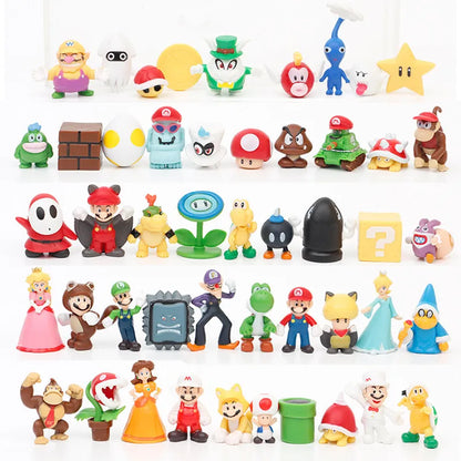 48pcs/set Super Mario Bros Action Figures