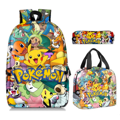 2PC/3PC-Set Pikachu Backpack