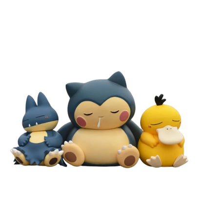 Psyduck Snorlax Gonbe Sleeping Figures