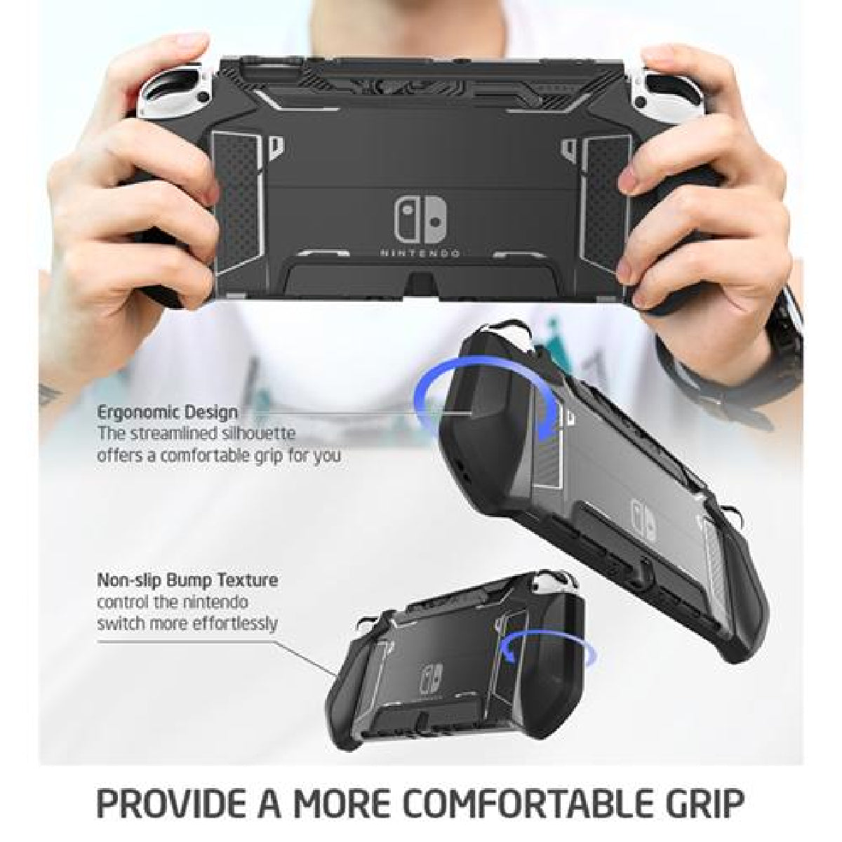 Dockable Protective Grip Case for Nintendo Switch OLED Model (2021)