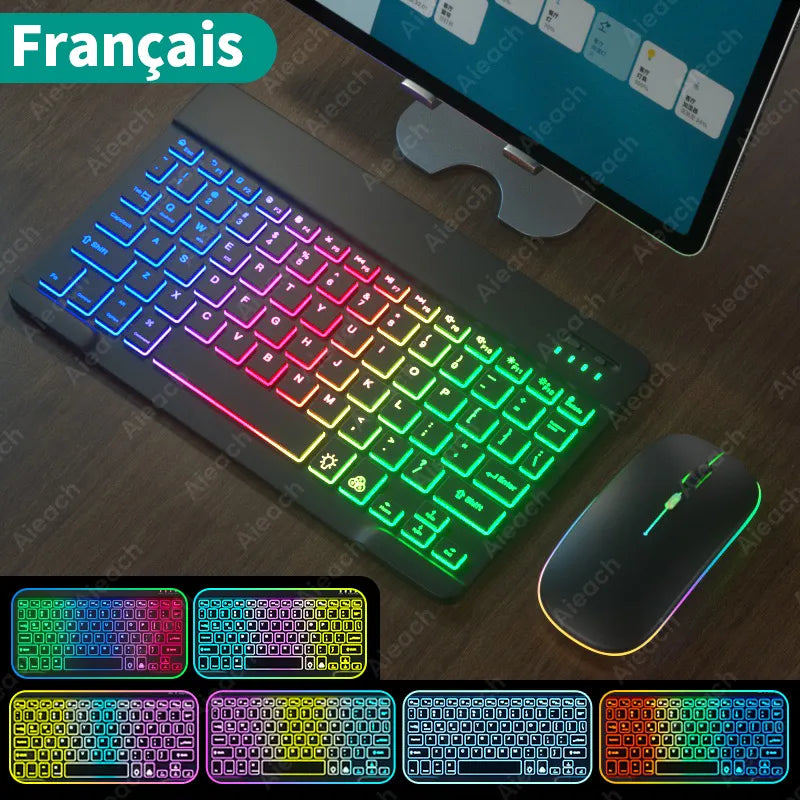 Rainbow Backlit Wireless Keyboard