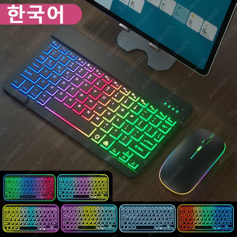 Rainbow Backlit Wireless Keyboard