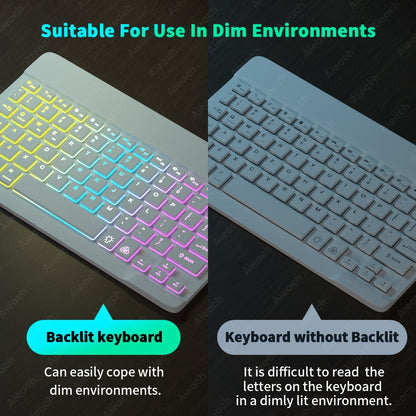 Rainbow Backlit Wireless Keyboard