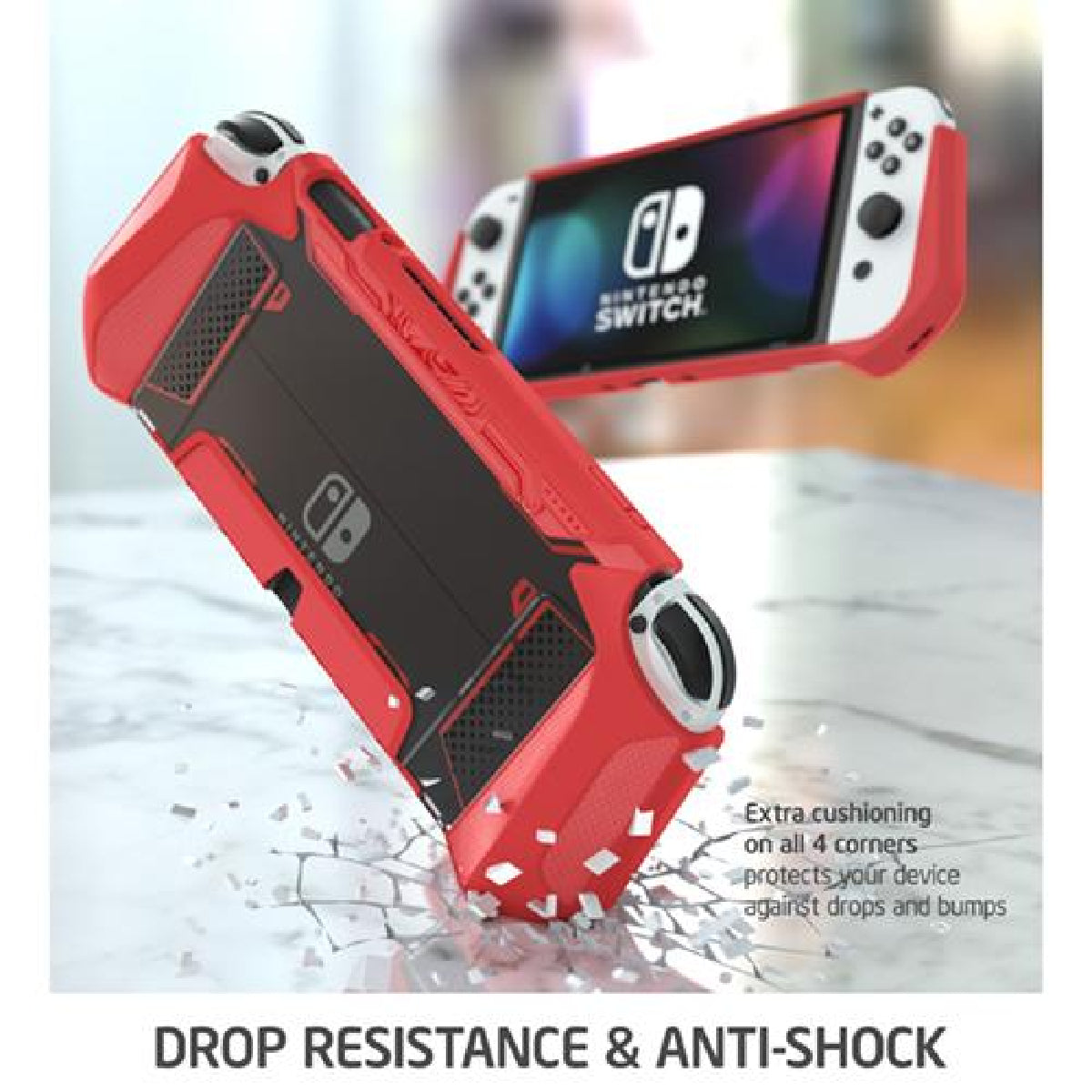 Dockable Protective Grip Case for Nintendo Switch OLED Model (2021)