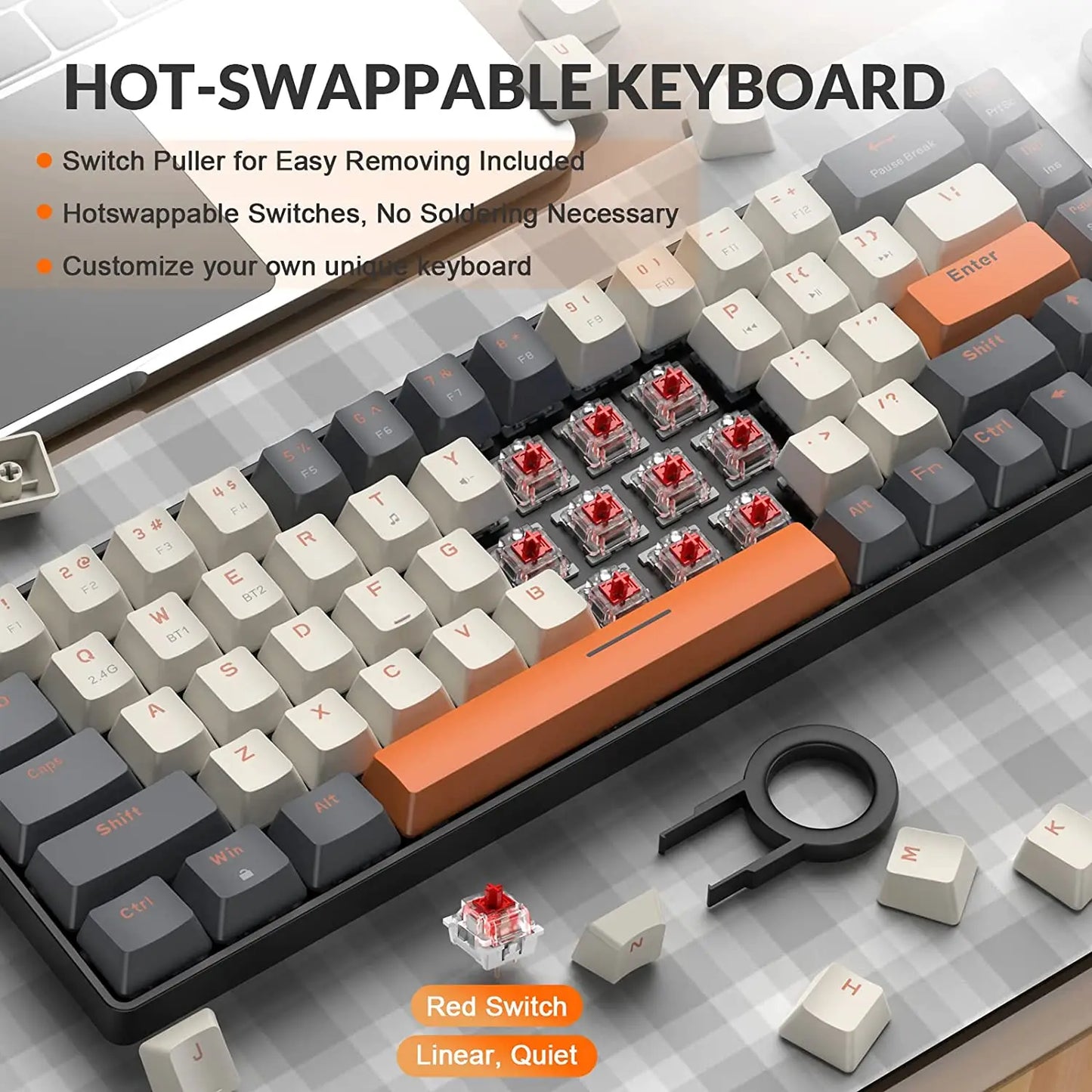 Wireless Mechanical Keyboard Bluetooth Dual Mode