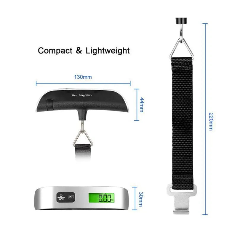 Portable Scale Digital LCD Display 110lb/50kg