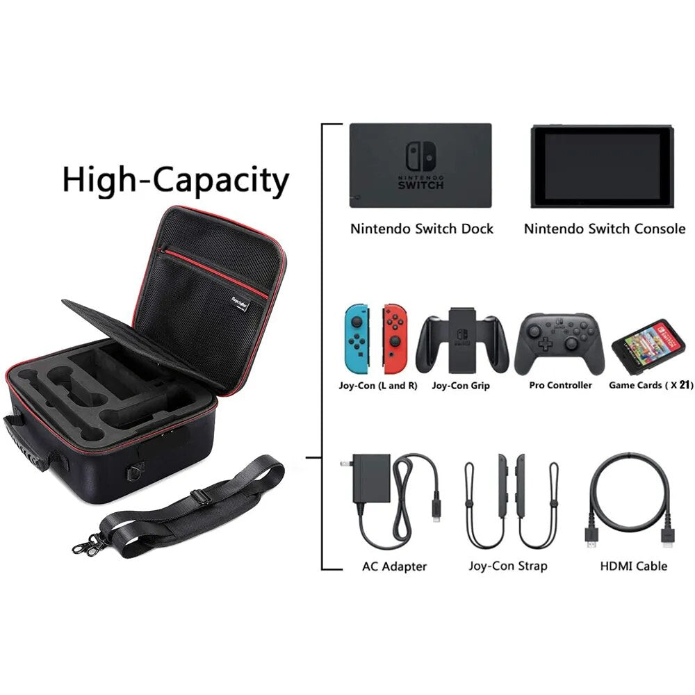 Carrying Storage Case With Card Slot For Nintendo Switch OLED