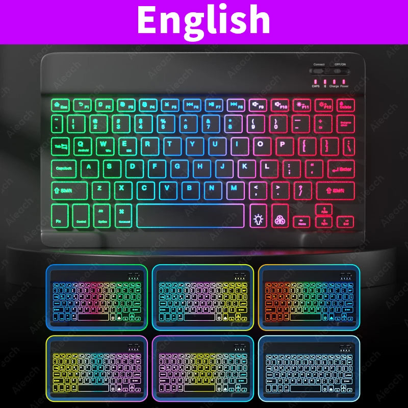 Rainbow Backlit Wireless Keyboard