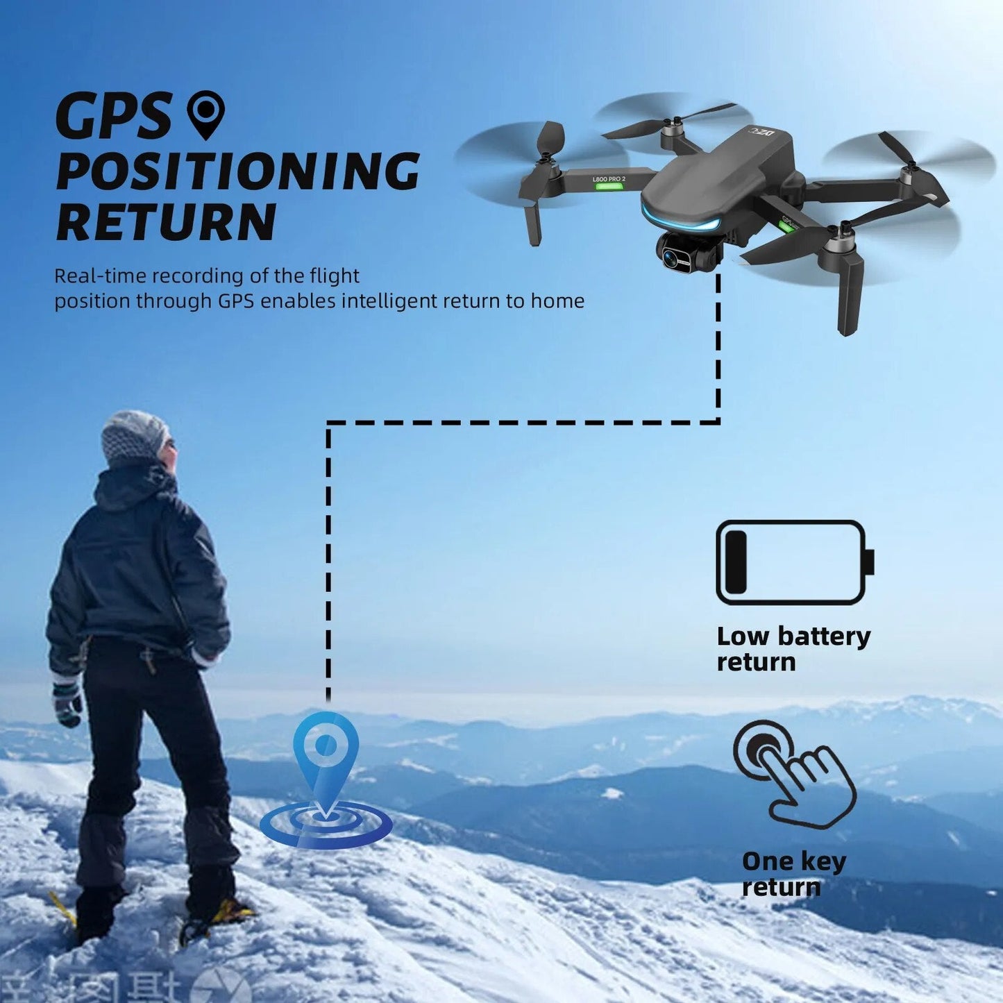 5G Camera Drone with  Brushless Motor