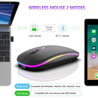 Wireless Mouse Bluetooth and 2.4GHz