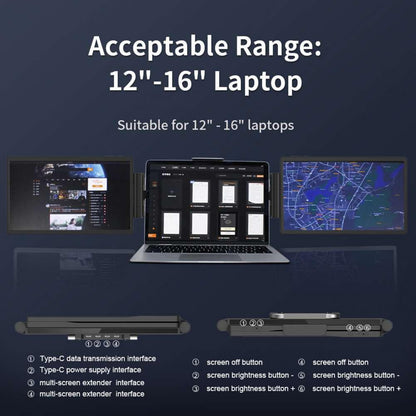 LCD Dual Triple Monitor Screen Extender