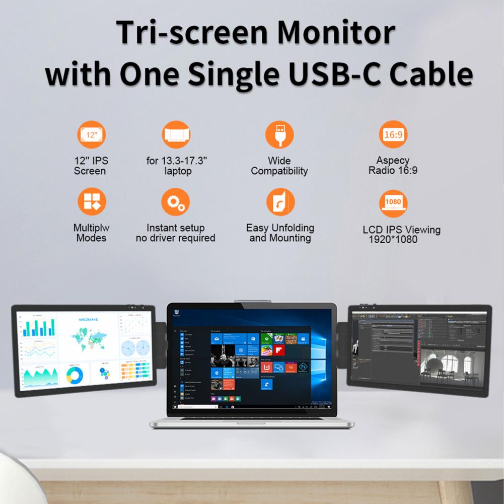 LCD Dual Triple Monitor Screen Extender