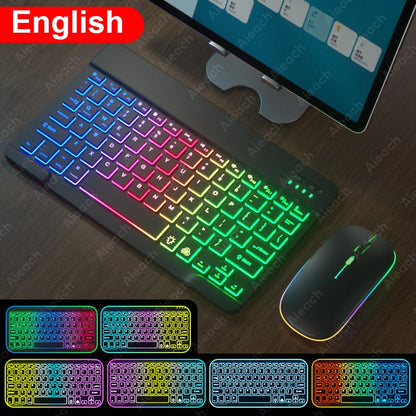 Rainbow Backlit Wireless Keyboard