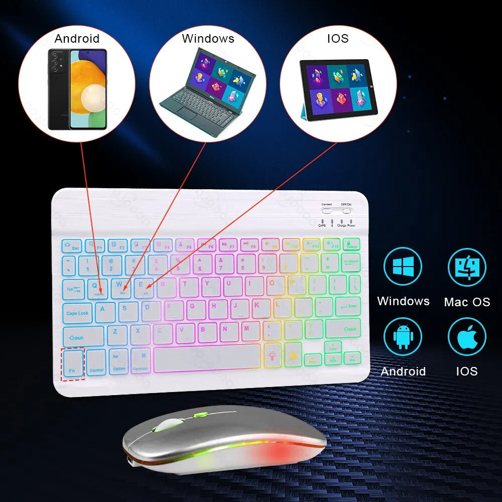 Backlit Wireless Keyboard and Mouse